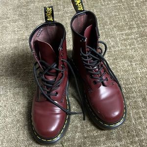 CHERRY RED DOC MARTENS